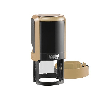 Оснастка для печатей PRINTY d-42 мм, цвет оттиска синий, цвет корпуса матовое золото, 198955, Trodat/4642 Оснастка для печатей PRINTY d-42 мм, цвет оттиска синий, цвет корпуса матовое золото, 198955, Trodat/4642