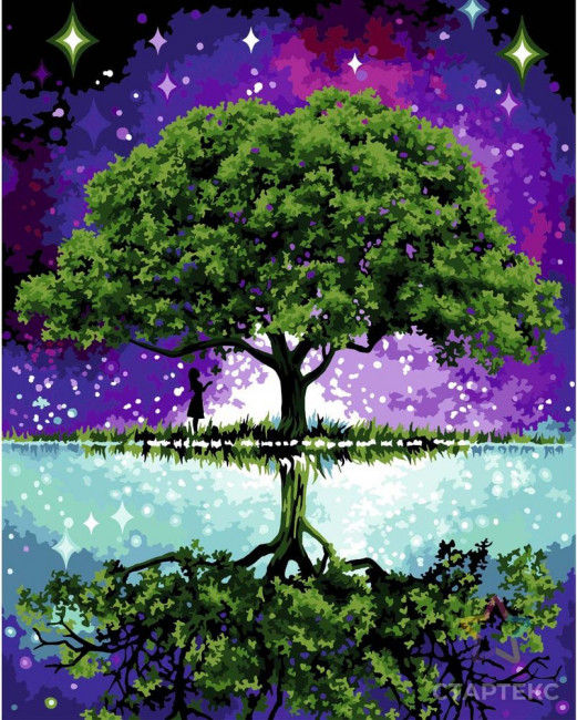 Картина по номерам "Древо жизни" 40*50см, R069, картонная упаковка