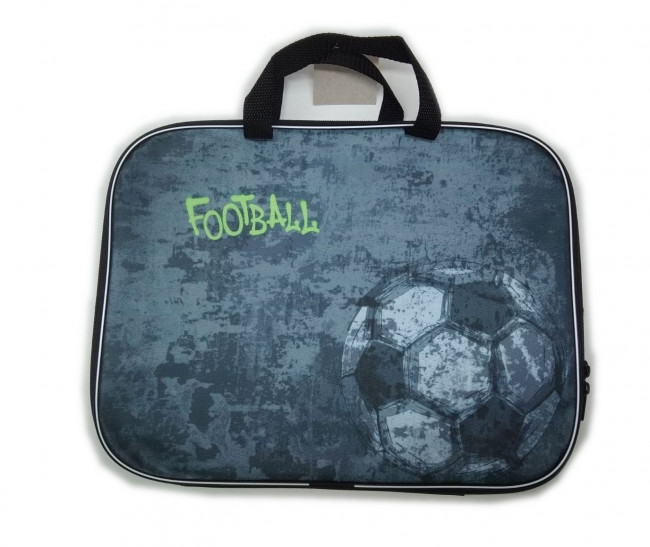 Папка для тетрадей "deVENTE. Football Club" A4 (35x27x2 см) текстильная, на молнии с трех сторон, с текстильными ручками увеличенной длины 24 см