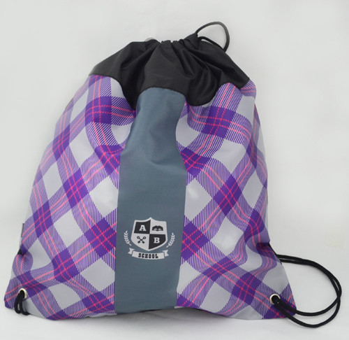 Сумка для обуви "School" 350*400 мм, текстиль с рисунком, 1 отделение (BG)