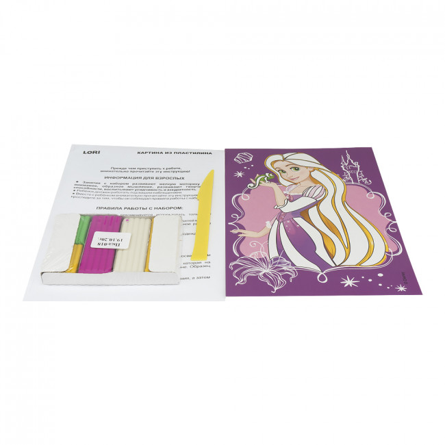 Картина из пластилина Disney "Рапунцель" LORI/Пкд-018 (16)