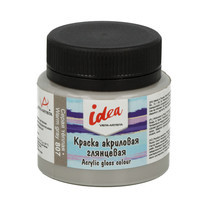 Краска акриловая для декора глянцевая 50мл 807 Серая теплая, idea, VISTA-ARTISTA/ IGA-50 807