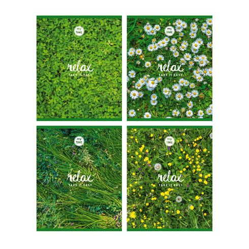 Тетрадь общая А5 скоба 96л. одна линия "Relax" выборочный лак (ассорти) Тетрадь общая А5 скоба 96л. одна линия "Relax" выборочный лак (ассорти)