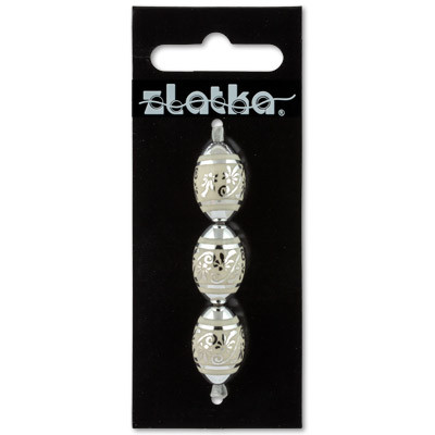 Бусина 20 х 13 мм акрил 3шт №06 персиковый, Zlatka/BLM-03 №6