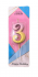 Свеча "Цифра 3" градиент, Магистр/MAG-гр221316-3 (50)