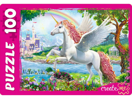 Пазлы 100 элементов "Единороги №5", Рыжий Кот/УК100-5670