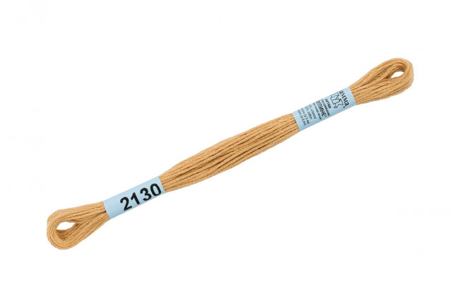 Нитки для вышивания 8 м 100% хлопок, мулине, золотистый, Gamma/2130 Нитки для вышивания 8 м 100% хлопок, мулине, золотистый, Gamma/2130