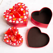 Набор подарочных коробок 3в1 22х20х9, 20х18х8 и 18х16х7см (сердце) Ч33550