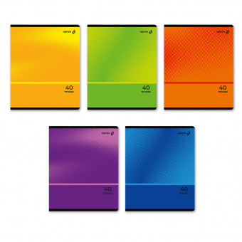 Тетрадь 40 клетка "Краски времени" скрепка, Светоч/Т194_01474 (10)