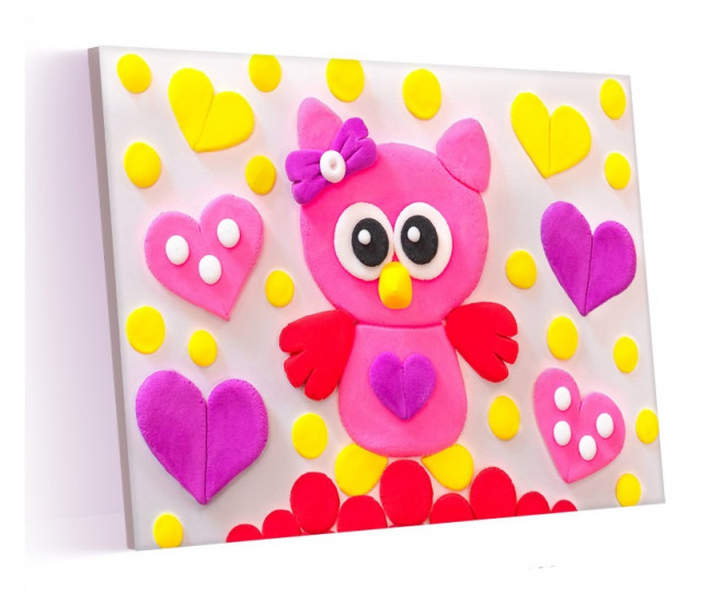 Картина из воздушного пластилина "Совёнок", PK010