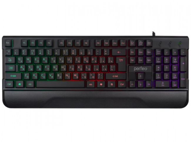 Клавиатура компьютерная "WINNER", игровой дизайн, с подсветкой, цвет черный, Perfeo/PF_B4892