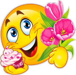 Смайл с цветами р33-48