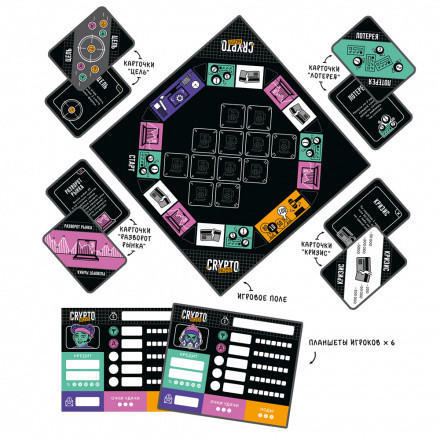 Игра настольная "Cryptoboss/Криптобосс", Геодом