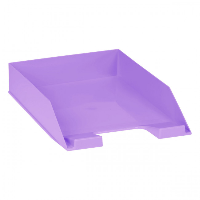 Лоток L 255мм для бумаг, горизонтальный "Фаворит", фиолетовый, СТАММ/ЛТГ-31281 (4)