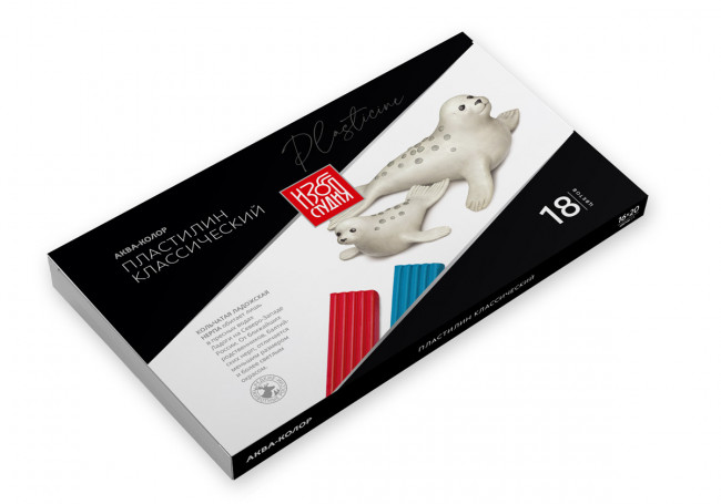 Пластилин классический 360г 18цв "Изостудия", Аква-колор/IZO-MC18 Пластилин классический 360г 18цв "Изостудия", Аква-колор/IZO-MC18