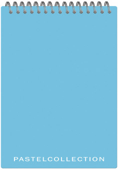 Блокнот А5 60л клетка"Pastel Collection Blue", с пластиковой обложкой, на гребне, Полином/3411 (30) Блокнот А5 60л клетка"Pastel Collection Blue", с пластиковой обложкой, на гребне, Полином/3411 (30)