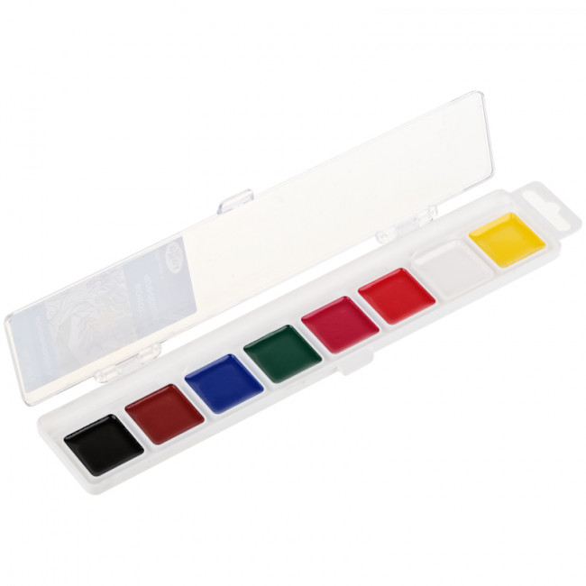 Акварель Гамма "Классическая", медовая, 08 цветов, без кисти, пластик, европодвес NEW (27)