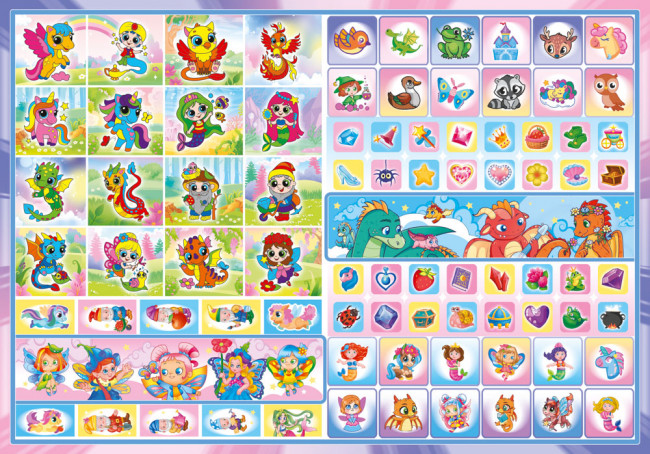 Раскраски с наклейками (А4) РН-1282