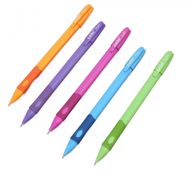 Ручка шариковая синяя 0,7мм "для ПРАВШЕЙ" трехгранный ассорти корпус (50) Ручка шариковая синяя 0,7мм "для ПРАВШЕЙ" трехгранный ассорти корпус (50)