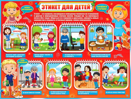 Плакат Плакат "Этикет для детей" р2-289 (10)