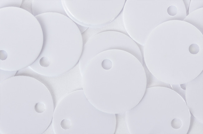 Пайетки 8мм 10г россыпью, белый. Zlatka/ZF-11/1  №01