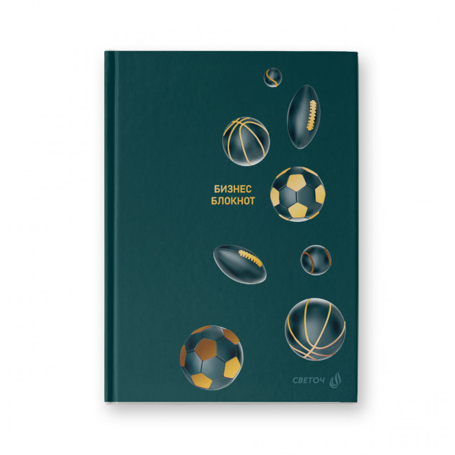 Бизнес-блокнот 64л франц.клетка "Всем спорт!", обложка - твердый картон, Светоч/ББ97_01156 (24)