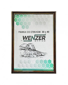Фоторамка пластиковая 30х40см WENZER OFFiCE, со стеклом, темный орех (18) Фоторамка пластиковая 30х40см WENZER OFFiCE, со стеклом, темный орех (18)