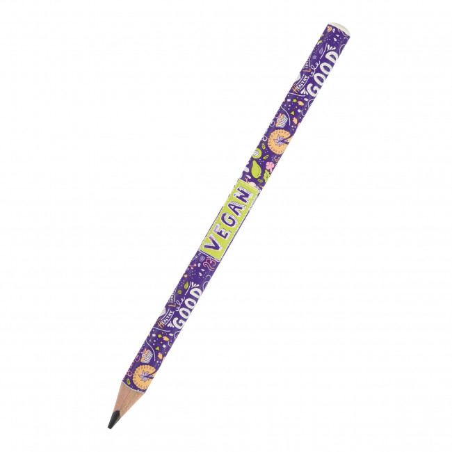 Карандаш 3,5мм 4В чернографитовый "HappyGraphix. Веган. Черничный смузи", BV/21-0062/10 (30)