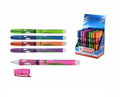 Ручка шариковая 0,7мм синяя "Ручка первоклассника" на масляной основе, ассорти корпус с рисунком, для левши, PIANO (50) Ручка шариковая 0,7мм синяя "Ручка первоклассника" на масляной основе, ассорти корпус с рисунком, для левши, PIANO (50)