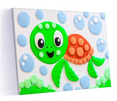 Картина из воздушного пластилина "Черепашка", PK008