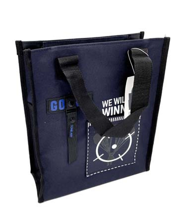 Сумка 35*30*9см, текстильная, на молнии, с тремя наружными карманами, CM-71/ТЕМНО-СИНЯЯ  XZD-251 (1/1/180)