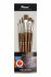 Набор кистей синтетика "Mangusta", 6шт, Pinax/set54-6pc
