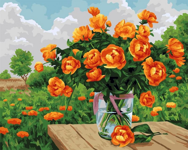 Набор для творчества "Рисование по номерам". B135 Огоньки лета 40*50 Набор для творчества "Рисование по номерам". B135 Огоньки лета 40*50