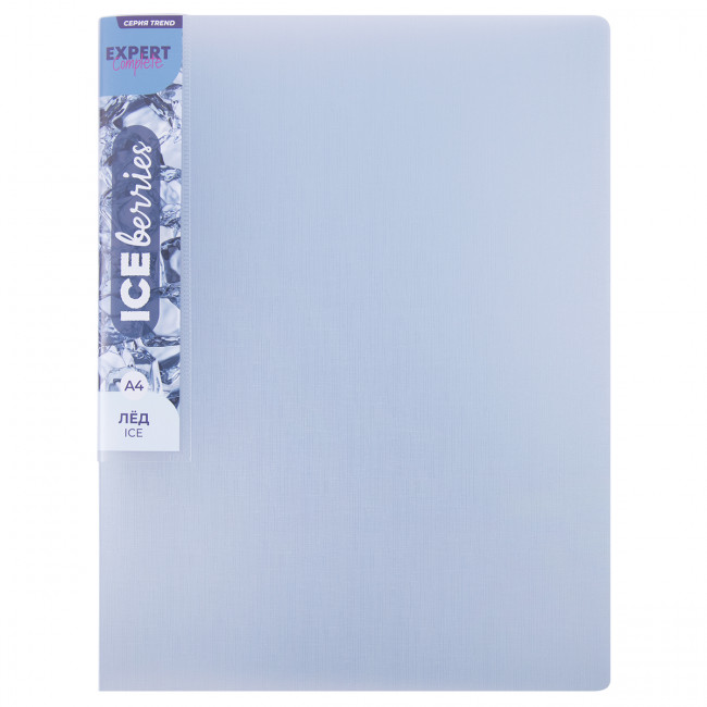 Папка А4 700 мкр 20мм, с пружинным скоросшивателем, лёд, Trend ICEberries Expert Complete/EC210520074