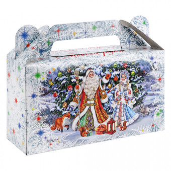 Коробка для конфет "Праздник у елки", сундучок, MILAND/ПП-5568