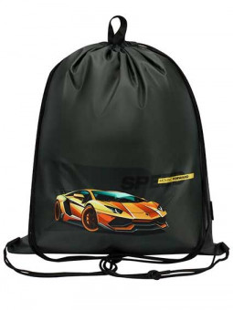 Сумка-мешок 2 отделения для сменной обуви "Желтая тачка", Profit/МО-1619