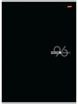 Тетрадь А4 96 клетка "Минимализм в чёрном - 6", скрепка, Profit/96-9005 (5/30)