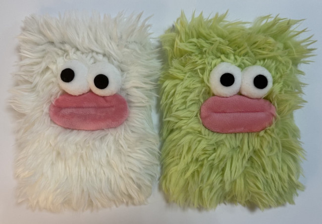 Блокнот детский А6 64л линия "Лохматый монстрик" яркая, меховая обложка, MAG-1654