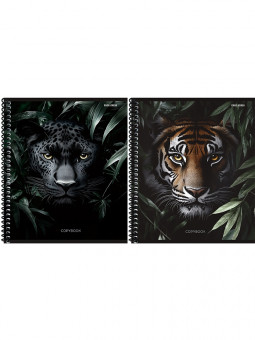 Тетрадь 48 клетка "Дикие кошачьи - 2", на спирале, Проф-Пресс/48-8324 (10/80)