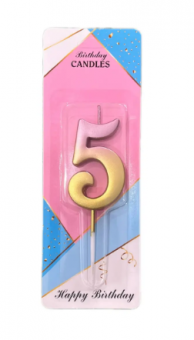 Свеча "Цифра 5" градиент, Магистр/MAG-гр221316-5 (50)