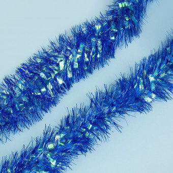 Мишура 9 см синяя 2 м, Микрос/ч44004 Мишура 9 см синяя 2 м, Микрос/ч44004