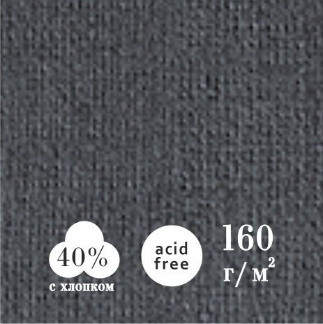 Бумага для пастели "Палаццо" 210х297 "Graphite" (графит) 160г, 1лист (50)