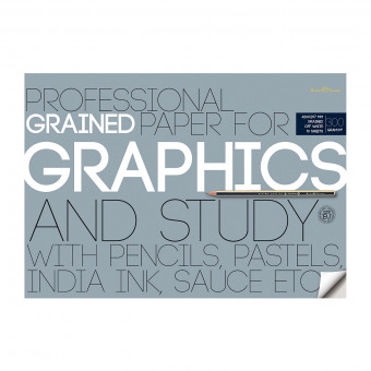 Бумага для рисования А3 10л 300 г/м2, для графики, в папке, BV/4-123 (6)