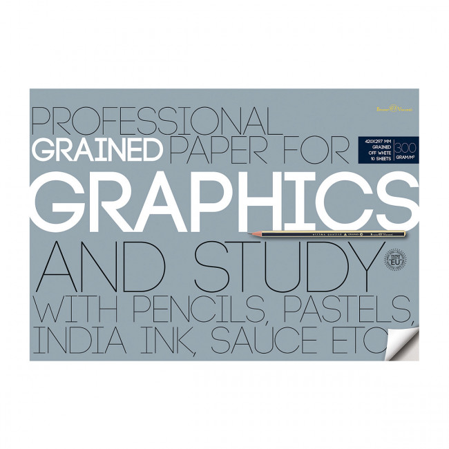Бумага для рисования А3 10л 300 г/м2, для графики, в папке, BV/4-123 (6) Бумага для рисования А3 10л 300 г/м2, для графики, в папке, BV/4-123 (6)