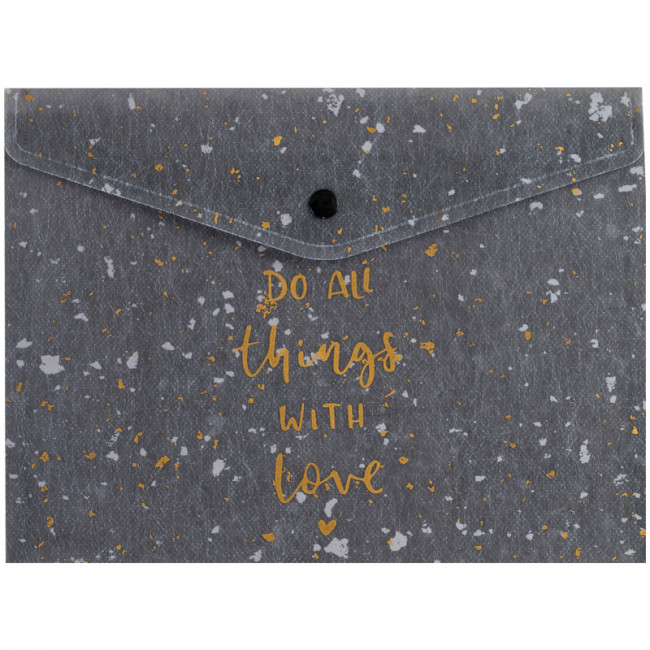 Папка на кнопке, А4+, Shade Gray, AXENT Папка на кнопке, А4+, Shade Gray, AXENT