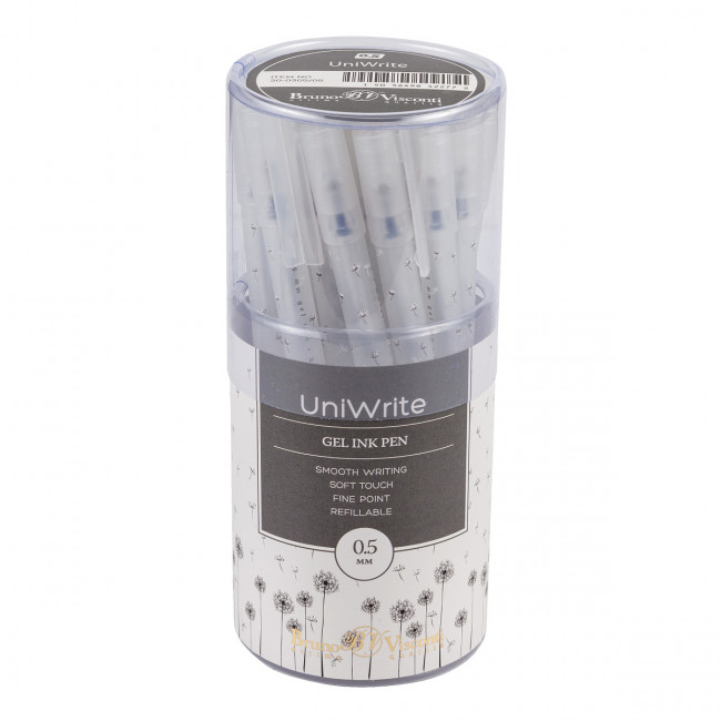 Ручка гелевая 0.5мм синяя "UniWrite. Одуванчики", BV/20-0305/05 (24) Ручка гелевая 0.5мм синяя "UniWrite. Одуванчики", BV/20-0305/05 (24)