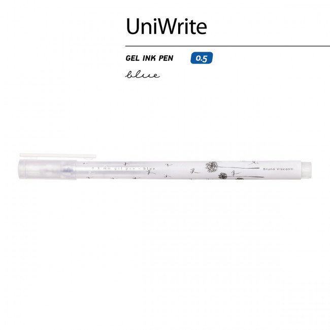 Ручка гелевая 0.5мм синяя "UniWrite. Одуванчики", BV/20-0305/05 (24) Ручка гелевая 0.5мм синяя "UniWrite. Одуванчики", BV/20-0305/05 (24)