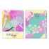 Скетчбук А5 переплёт твёрдый 120л. "Яркое творчество" ламинация матовая (ассорти) трёхцветный тонированный блок