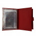 Обложка на автодокументы + паспорт WENZER OFFiCE, из натур.кожи гл с карманом на кнопке штрих с вкл, алый Обложка на автодокументы + паспорт WENZER OFFiCE, из натур.кожи гл с карманом на кнопке штрих с вкл, алый