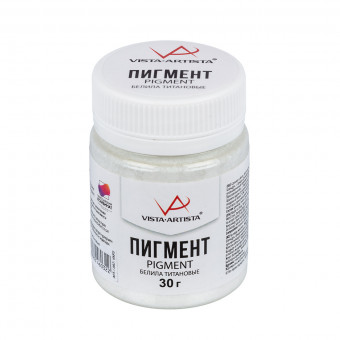 Пигмент сухой 30г, белый травертин, VISTA-ARTISTA/VAPD